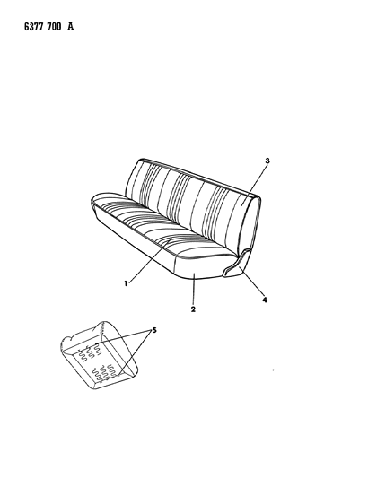 1987 Dodge Dakota Front Seat Diagram 1