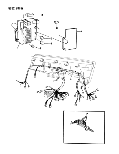 1986 Dodge Omni Instrument Panel Wiring Diagram