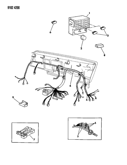 1989 Chrysler LeBaron Instrument Panel Wiring Diagram