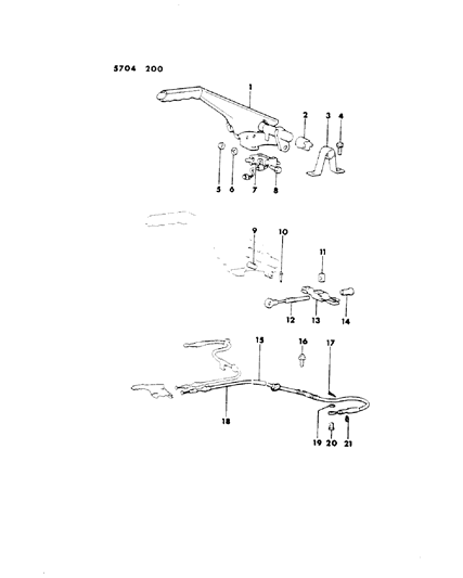 1985 Dodge Conquest Brake Park Controls Diagram