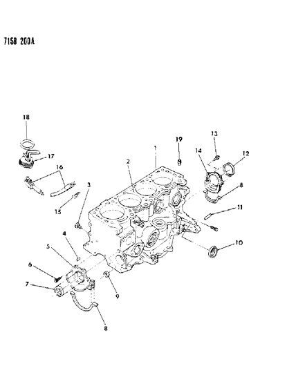 1987 Chrysler New Yorker Cylinder Block Diagram 1