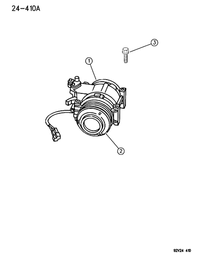 1996 Dodge Viper Compressor, A/C Diagram