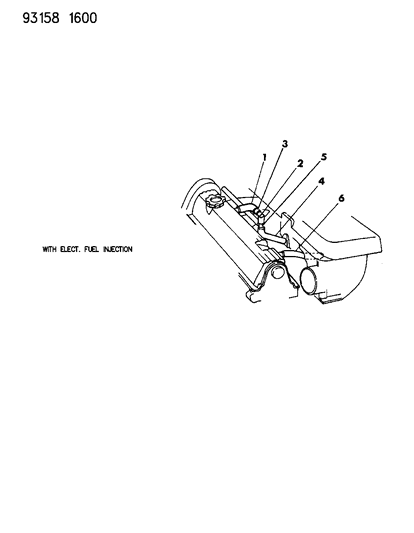 1993 Dodge Shadow Crankcase Ventilation Diagram 1