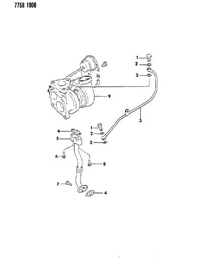 1988 Dodge Colt Oil Lines Diagram 1