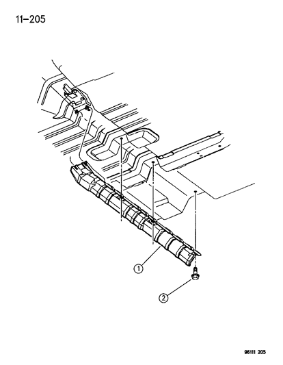 1996 Dodge Neon Exhaust Shield Diagram