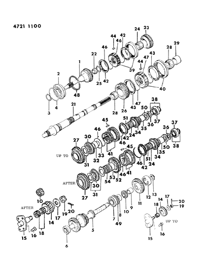 1984 Dodge Ram 50 Gear Train Diagram 3