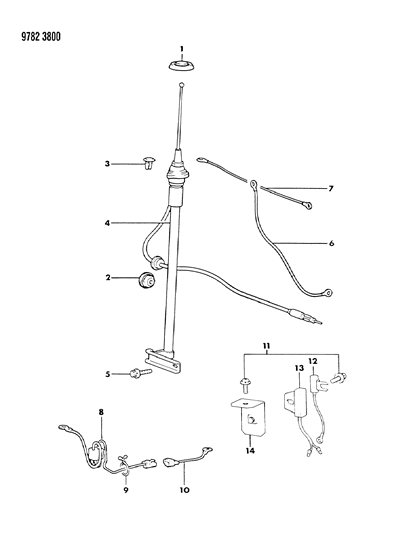 1989 Dodge Raider Antenna Diagram