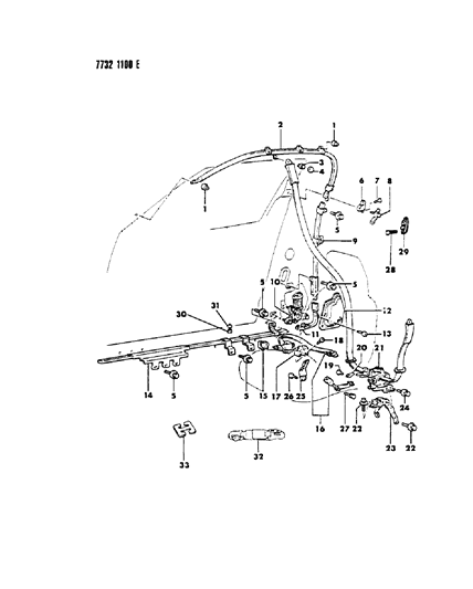 1988 Chrysler Conquest Belts Seat Front Diagram