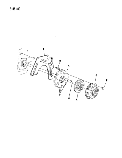 1988 Chrysler LeBaron Base Clutch Diagram