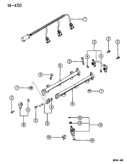 1995 Dodge Stratus Fuel Rail Diagram 2