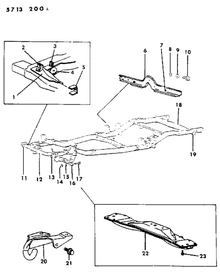 1985 Dodge Conquest Frame Diagram