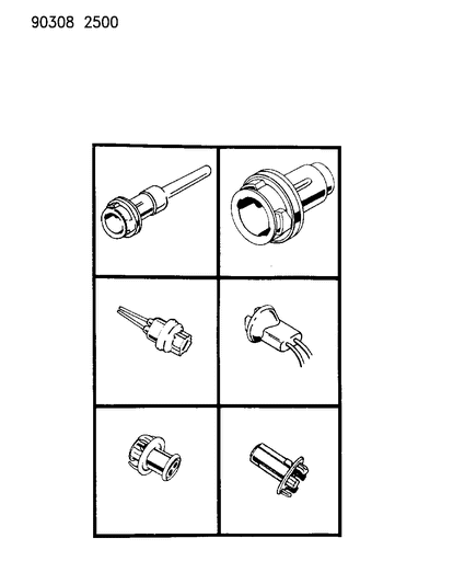 1993 Dodge Ramcharger Sockets & Cables Diagram