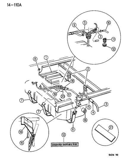 1995 Dodge Ram Wagon Fuel Tank Diagram