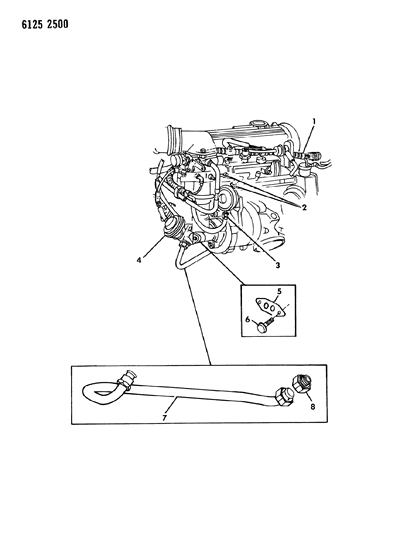 1986 Dodge Diplomat EGR System Diagram 3