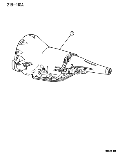 1995 Dodge Ram Wagon Automatic Transmission Assembly Diagram 2