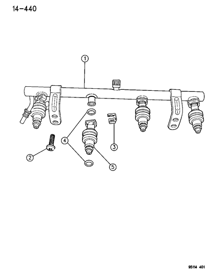 1995 Dodge Stratus Fuel Rail Diagram 1