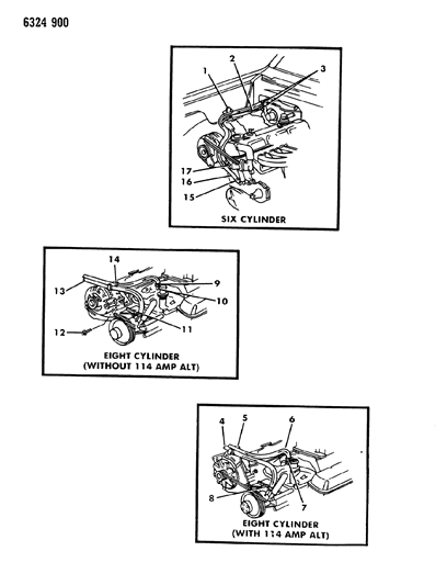 1987 Dodge Ramcharger Plumbing - Heater Diagram