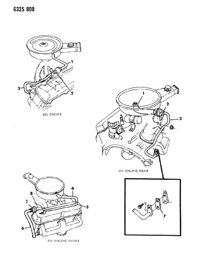 1986 Dodge D150 Aspirator Diagram