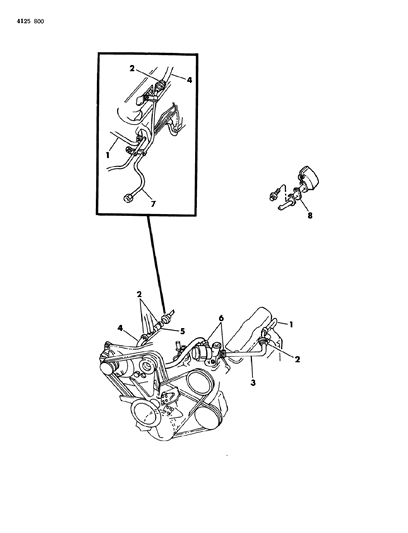 1984 Chrysler LeBaron Air Pump Tubing Diagram 3