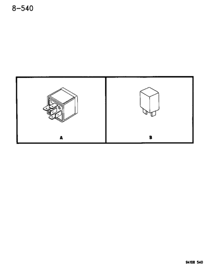 1995 Dodge Grand Caravan Relays Diagram