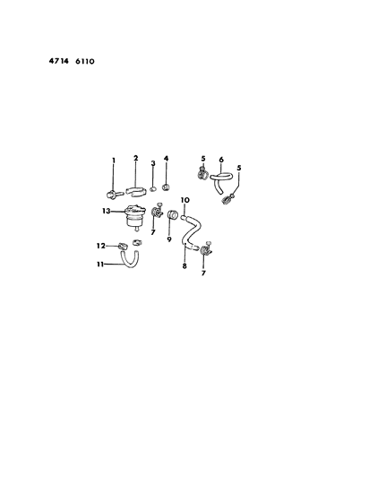 1984 Dodge Colt Fuel Filter Diagram 1