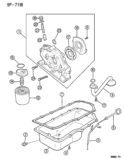 1996 Dodge Avenger Indicator Diagram for 4667400