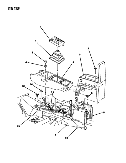 1989 Dodge Shadow Consulate Diagram 2