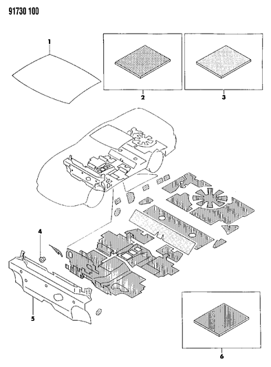 1991 Dodge Stealth Silencers Diagram