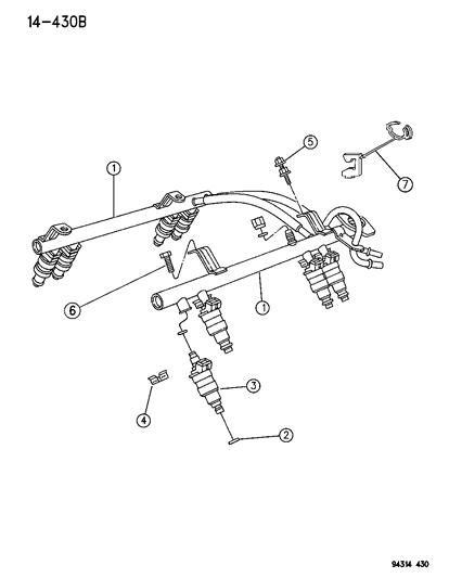 1996 Dodge Ram 1500 Fuel Rail Diagram