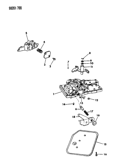 1991 Dodge D250 Valve Body Diagram 3