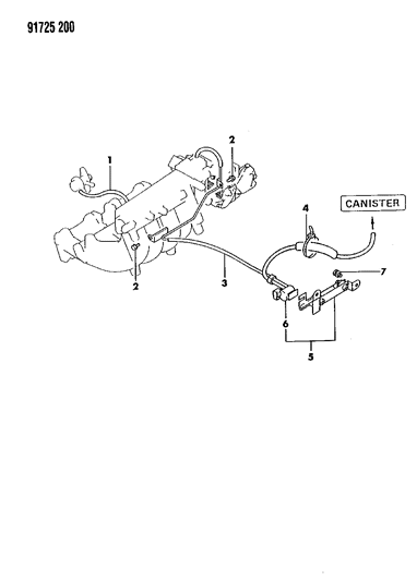 1991 Dodge Colt EGR System Diagram 2