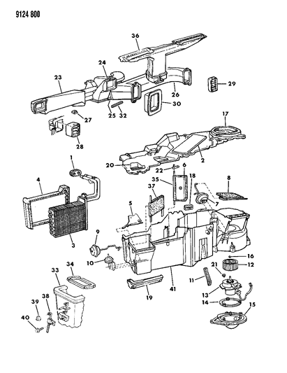 1989 Dodge Diplomat Heater Unit Diagram