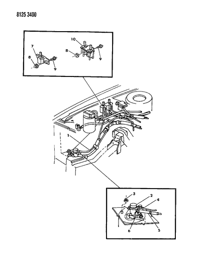 1988 Chrysler New Yorker Vapor Canister Diagram 3