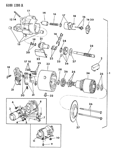 1986 Dodge Caravan Starter Diagram 3