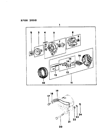 1986 Chrysler Conquest Alternator Diagram