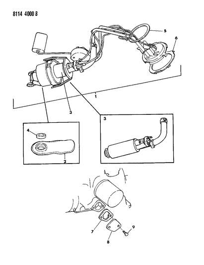 1988 Dodge Omni Fuel Pump Diagram