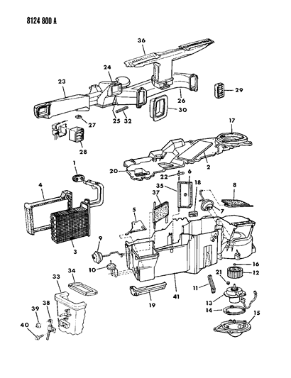 1988 Dodge Diplomat Heater Unit Diagram