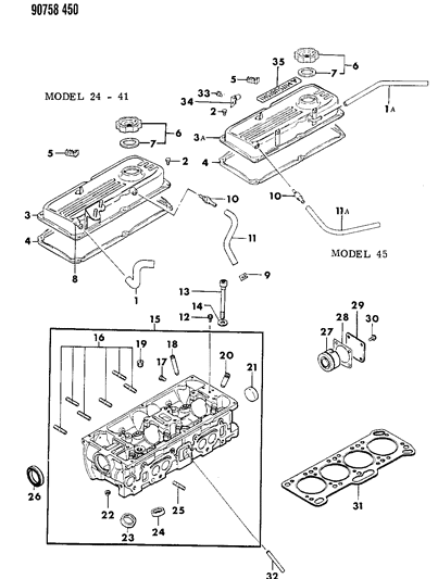 1990 Dodge Colt Cylinder Head Diagram 3