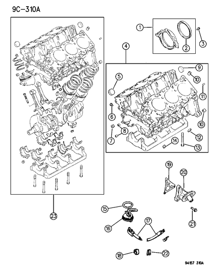 1995 Dodge Grand Caravan Cylinder Block Diagram 2