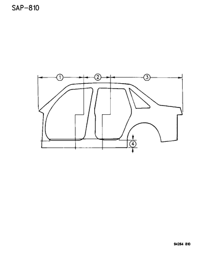 1994 Dodge Shadow Aperture Panels Diagram