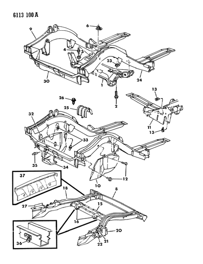 1986 Dodge Charger Frame Diagram