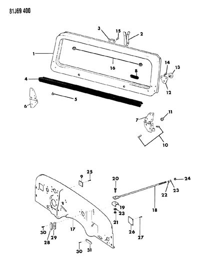 1984 Jeep Wrangler Panel-Assembly Dash Diagram for 55052583