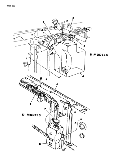 1984 Dodge D150 Coolant Reserve Tank Diagram