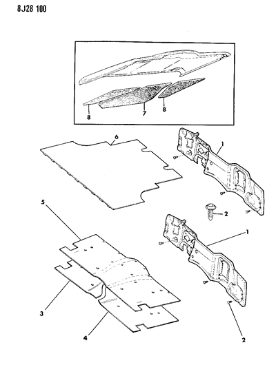 1988 Jeep J10 Insulation Diagram