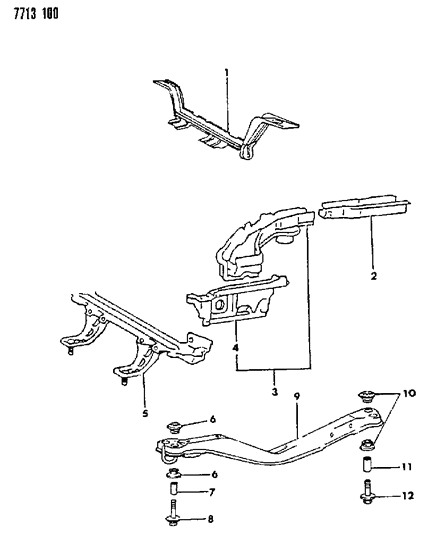 1988 Dodge Colt Frame Diagram