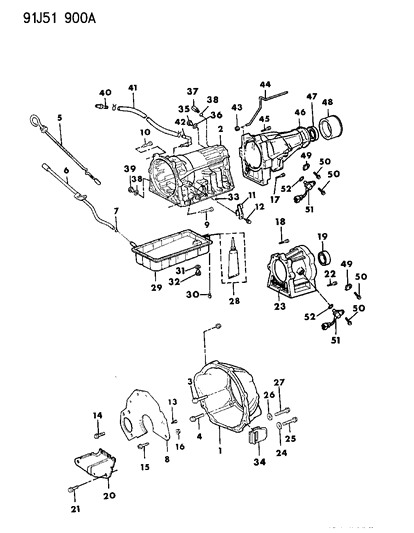 thumbnail image 2 of AW4 Automatic Transmission Oil Pan Bolts For Jeep Cherokee XJ, Comanche MJ, ZJ 2 of 2