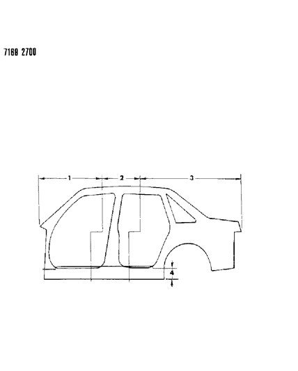 1987 Dodge Shadow Aperture Panels Diagram