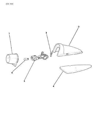 1984 Dodge W150 Lamp - Clearance Diagram