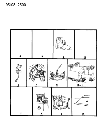 1993 Chrysler Imperial Sensor Pkg AIRBAG Diagram for 4728281