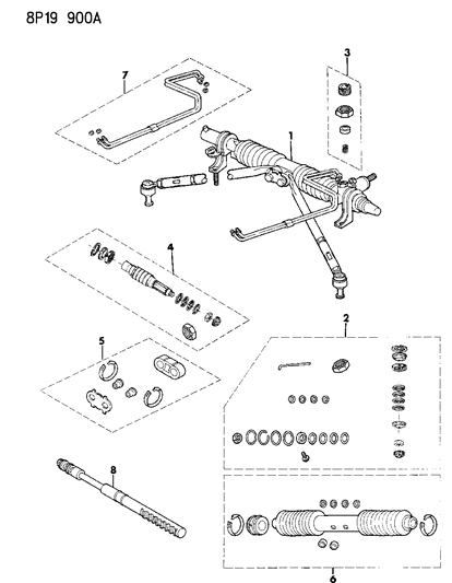 1992 Dodge Monaco Gear Assembly, Steering Diagram